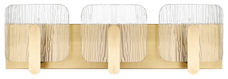 3 Light 24 in. Vintage Brass Vanity Light