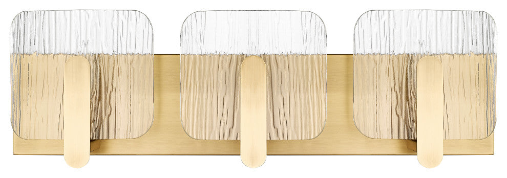 3 Light 24 in. Vintage Brass Vanity Light