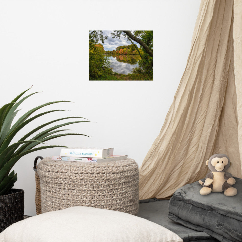 Lost in Autumn Color Landscape Photo, Rural Unframed Wall Art Print, 11" X 14"