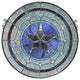 CHLOE Lighting Lonestar Tiffany Round Window Panel