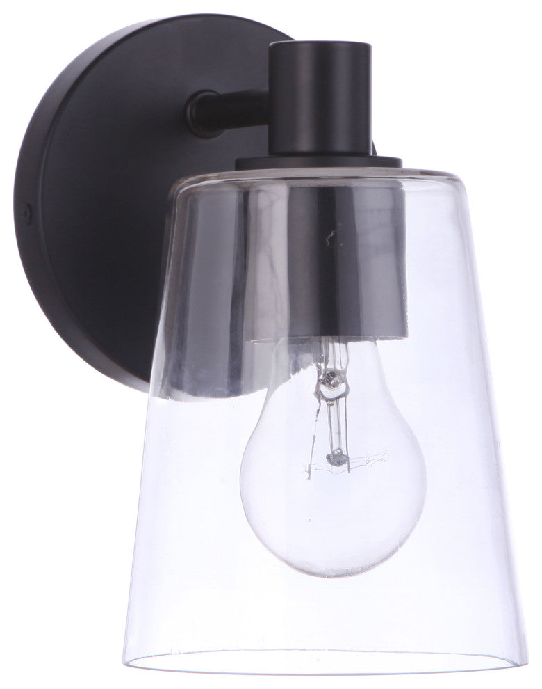 Emilio Wall Sconce 1  Light  Flat Black