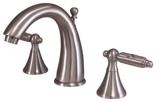 Elinvar Two Handle 8" to 16" Widespread Lavatory Faucet with Brass Pop-up