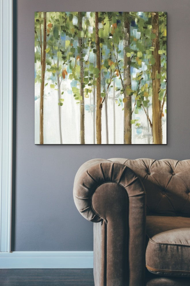 Epic Graffiti "Forest Study III" by Lisa Audit, Giclee Canvas Wall Art, 37"x37"