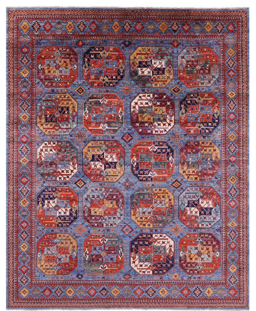 Bokhara Hand Knotted Wool Rug 7' 11" X 10' 0" - Q12428