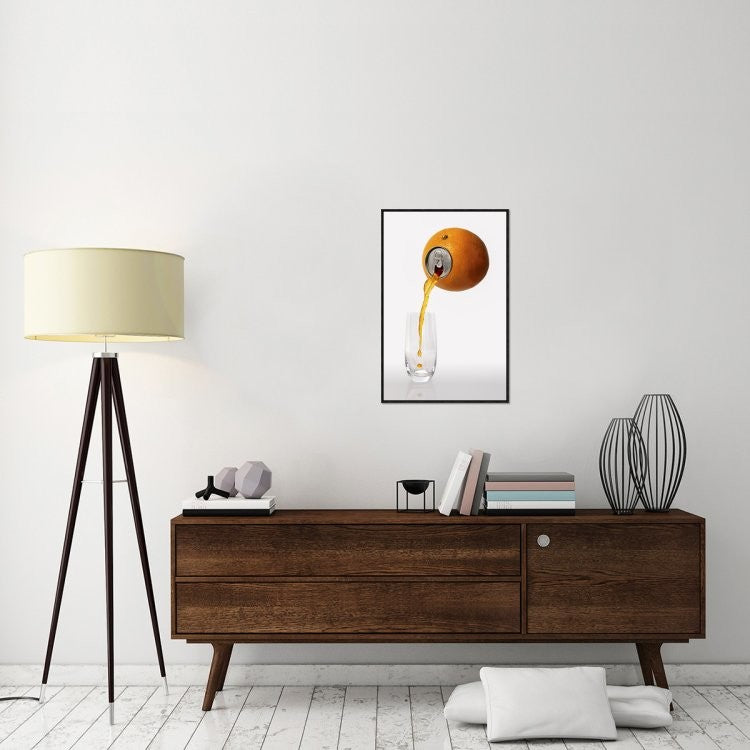 "Natural Refreshment." Framed Canvas Giclee by Jesus M. Garcia, 21x31"