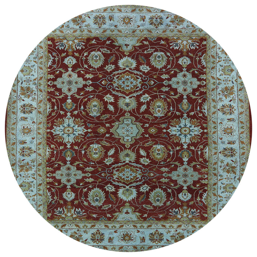 Ahgly Company Indoor Round Mid-Century Modern Area Rugs, 6' Round