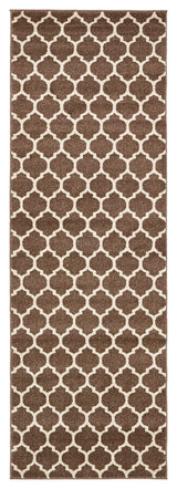 Unique Loom Brown Philadelphia Trellis 2' 7 x 8' 0 Runner Rug