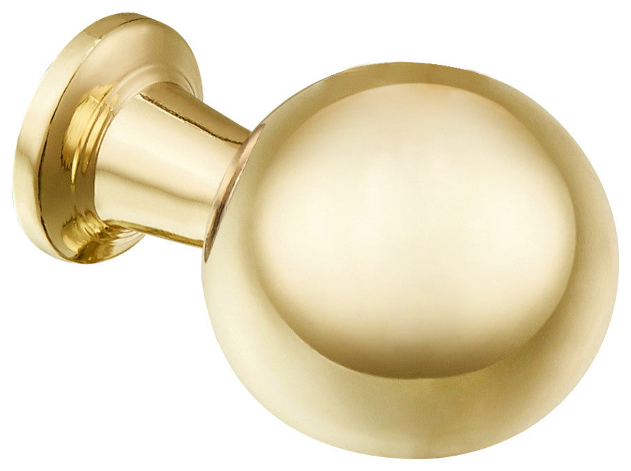 Utopia Alley Cabinet Knob Polished Gold/Matte Black/Brushed Nickel/Brushed Brass, Gold, 1 Pack