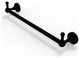 Sag Harbor 18" Towel Bar with Integrated Hooks, Matte Black