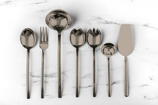 Due Serving Set, Black Gold, 7 Pcs.