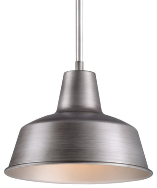 Maxim 35017 Pier M 1 Light 8-1/4"W Outdoor Warehouse Pendant - Weathered Zinc