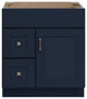 Blue Topaz 30" 1 Door 2 Drawer Left Vanity