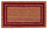 Calloway Mills Burgundy Border Doormat, 24"x36"
