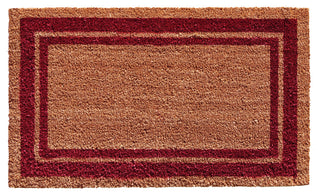 Calloway Mills Burgundy Border Doormat, 24"x36"