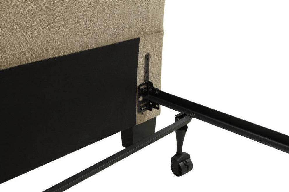 Modus Geneva E King St. Pierre Headboard Bed, Toast