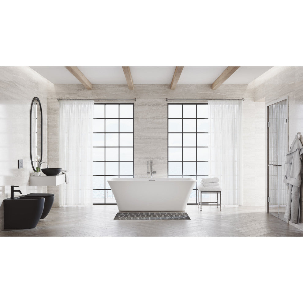 St. Tropez Wall-Hung Toilet Bowl Only, Matte Black