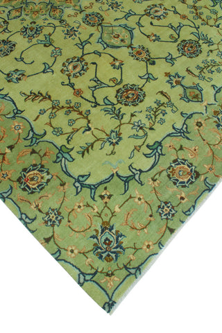 Fine Vintage Distressed Daphne Lt. Green/Green Rug, 6'6 x 9'10