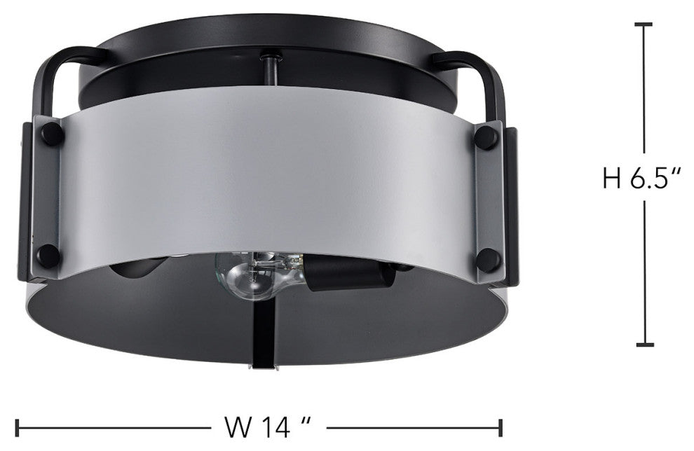 Altos 3 Light 14" Semi Flush