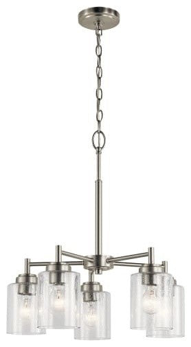 Chandelier 5-Light, Brushed Nickel