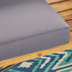 GDF Studio Nora Outdoor Acacia Wood Chat Set, Teak Finish/Dark Gray