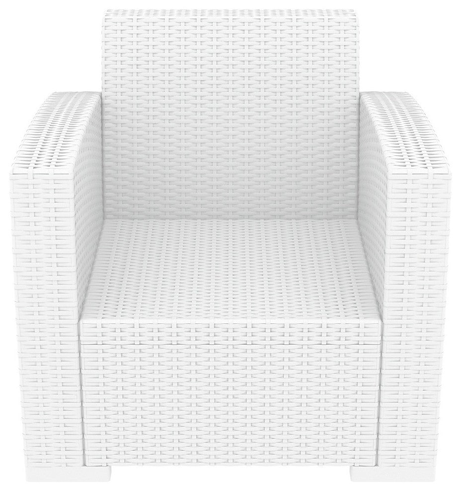 Compamia Monaco Patio Club Chair, White