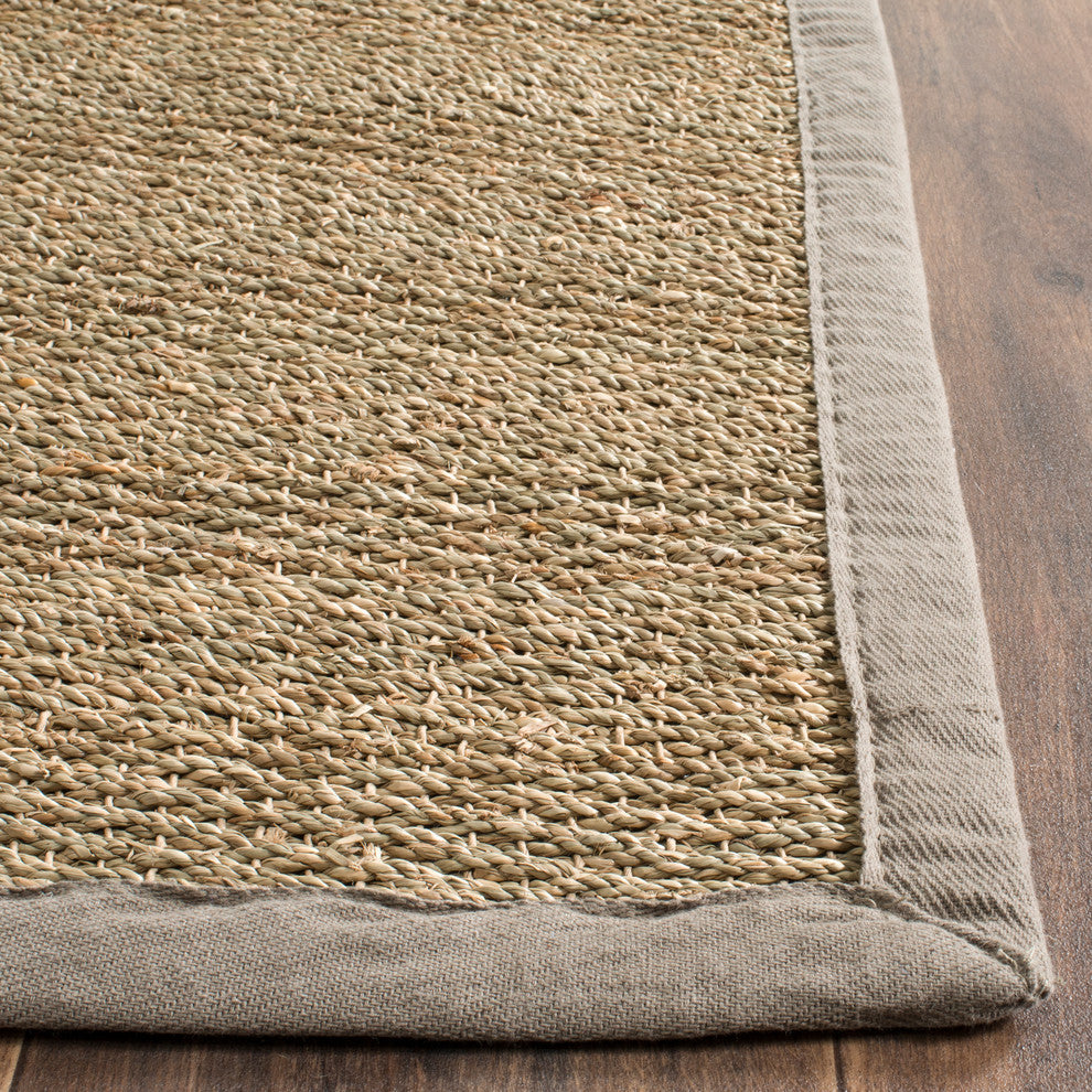 Safavieh Natural Fiber Collection NF115 Rug, Natural/Grey, 11' X 15'