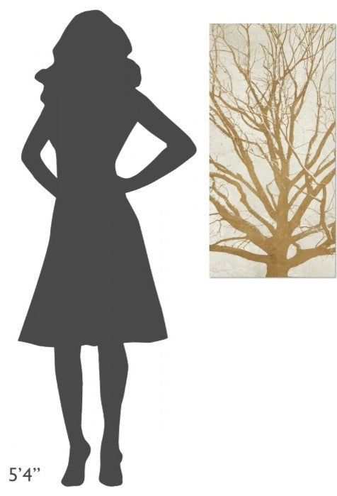 "Golden Tree II" Stretched Canvas Giclee by Alessio Aprile, 18x36"