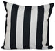 Classic Stripes Decorative Pillow, Black, 18"x18"