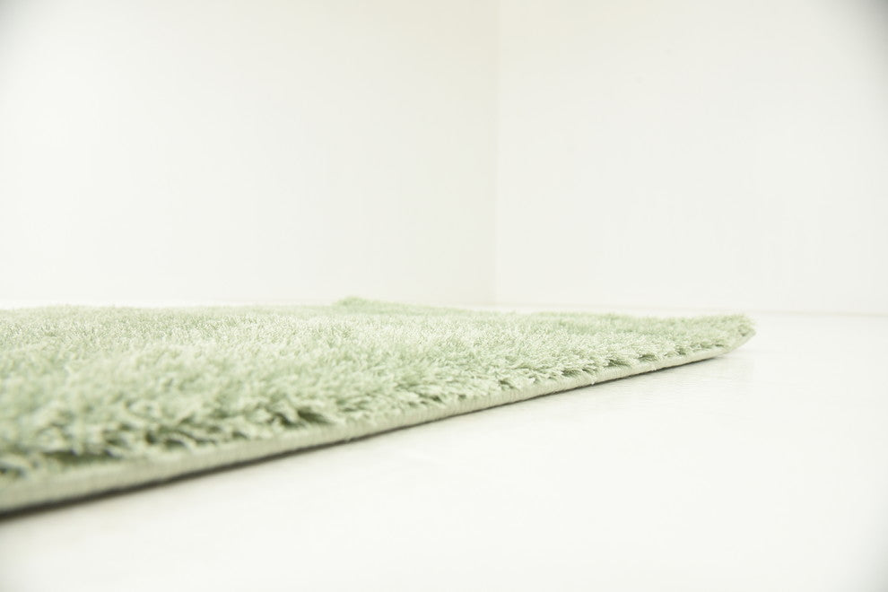 Unique Loom Sage Green Studio Solid Shag 2' 0 x 6' 7 Runner Rug