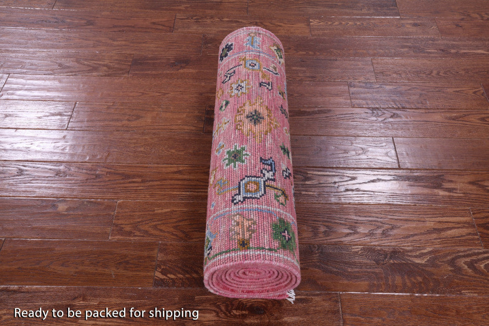 2' 7" X 12' 0" Turkish Oushak Handmade Wool Runner Rug - Q15904