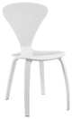 Modern White Vortex Dining Side Chair