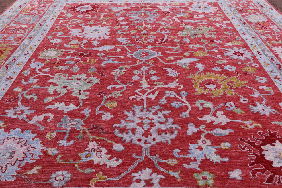 12' 3" X 15' 0" Hand Knotted Turkish Oushak Wool Rug - Q13421