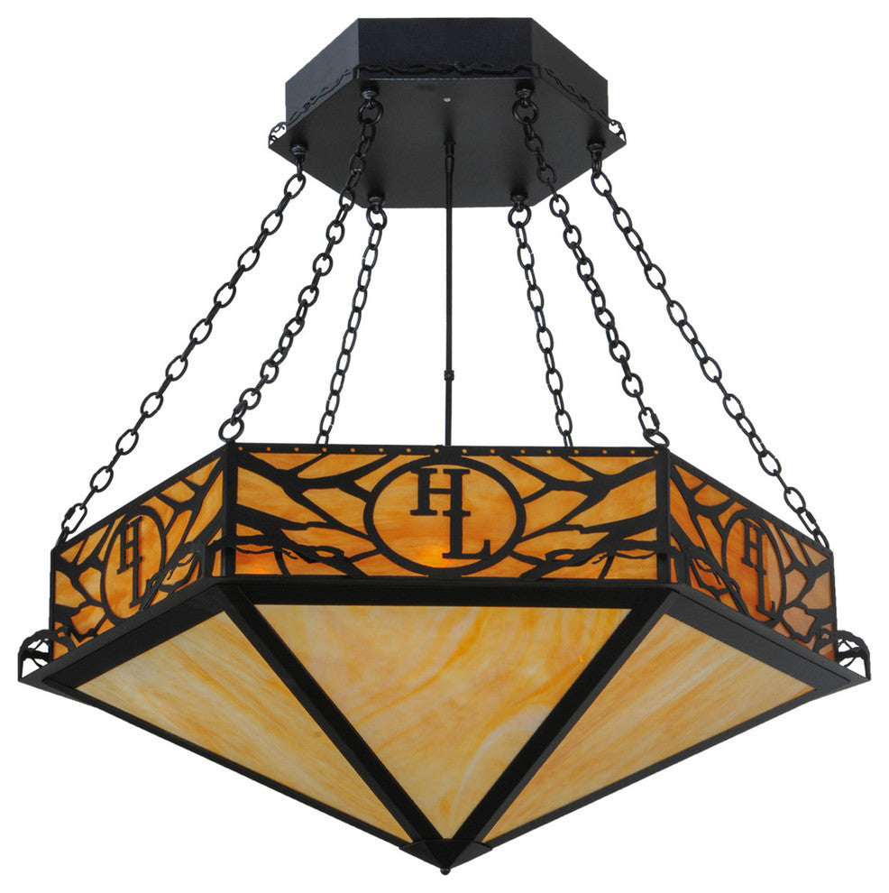 48W Hexagon HL Logo Inverted Pendant