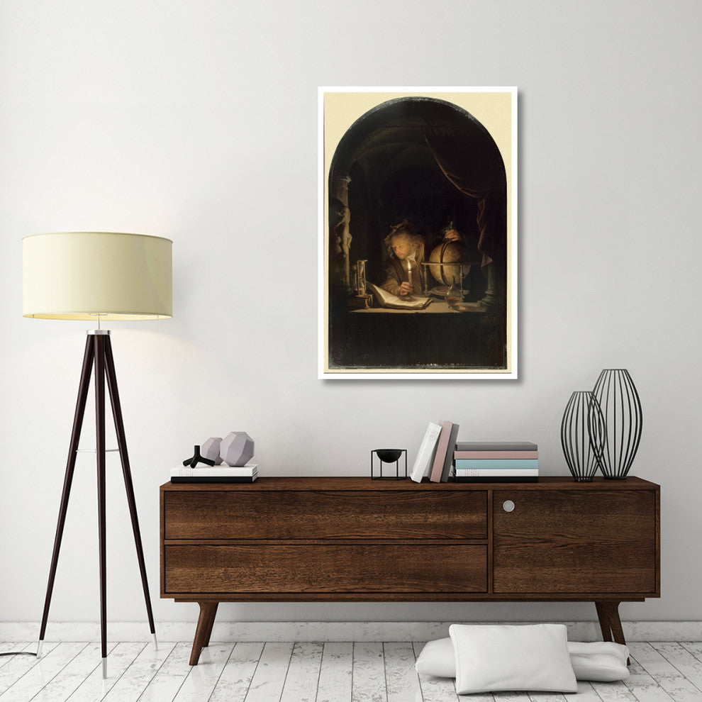"Astronomer by Candlelight, late 1650s" Paper Print by Gerrit Dou, 34"x50"