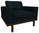 Cantor Leather Chair, Finish Shown: Pumpernickel, Leather Shown: Midnight
