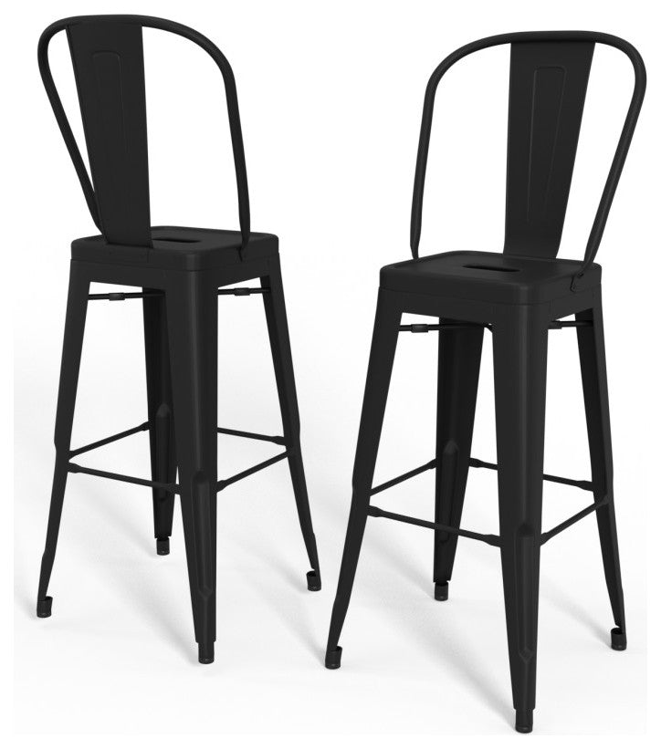 Fletcher 30 inch Metal Bar Stool (Set of 2)
