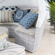 Lounge Daybed Sofa Bed, Sunbrella, Gray, Rattan, Wicker, Modern, Outdoor