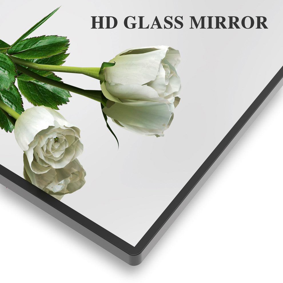 Large Rectangular Framed Wall Mount Bathroom Vanity Mirror, 40 X 30