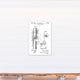 Vintage Clarinet Patent 20"x30" Print on Canvas