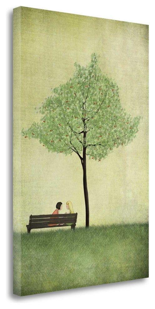 "The Cherry Tree - Summer" By Majali, Giclee Print on Gallery Wrap Canvas