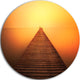 Old Wooden Bridge Into Infinity Sea, Seascape Disc Metal Wall Art, 36"