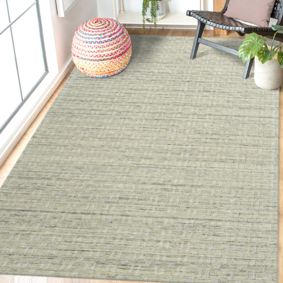 Houston Aliya Area Rug, Beige, 5' x 7'6", Geometric