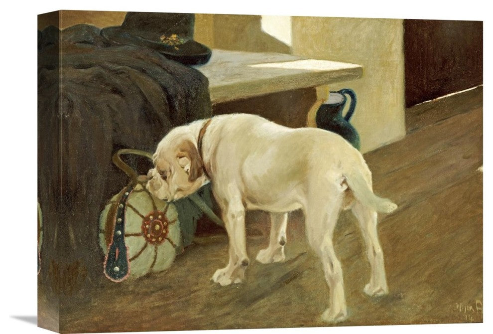 "Study of a Bulldog" Stretched Canvas Giclee by Arthur Heyer, 16"x12"