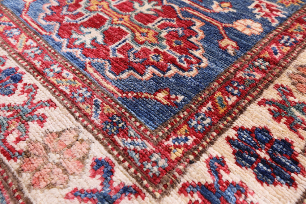 1' 10" X 5' 9" Runner Super Kazak Handmade Wool Rug Q10296