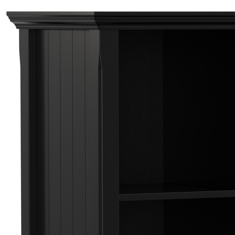 Acadian SOLID WOOD 8 Cube Storage Sofa Table, Black