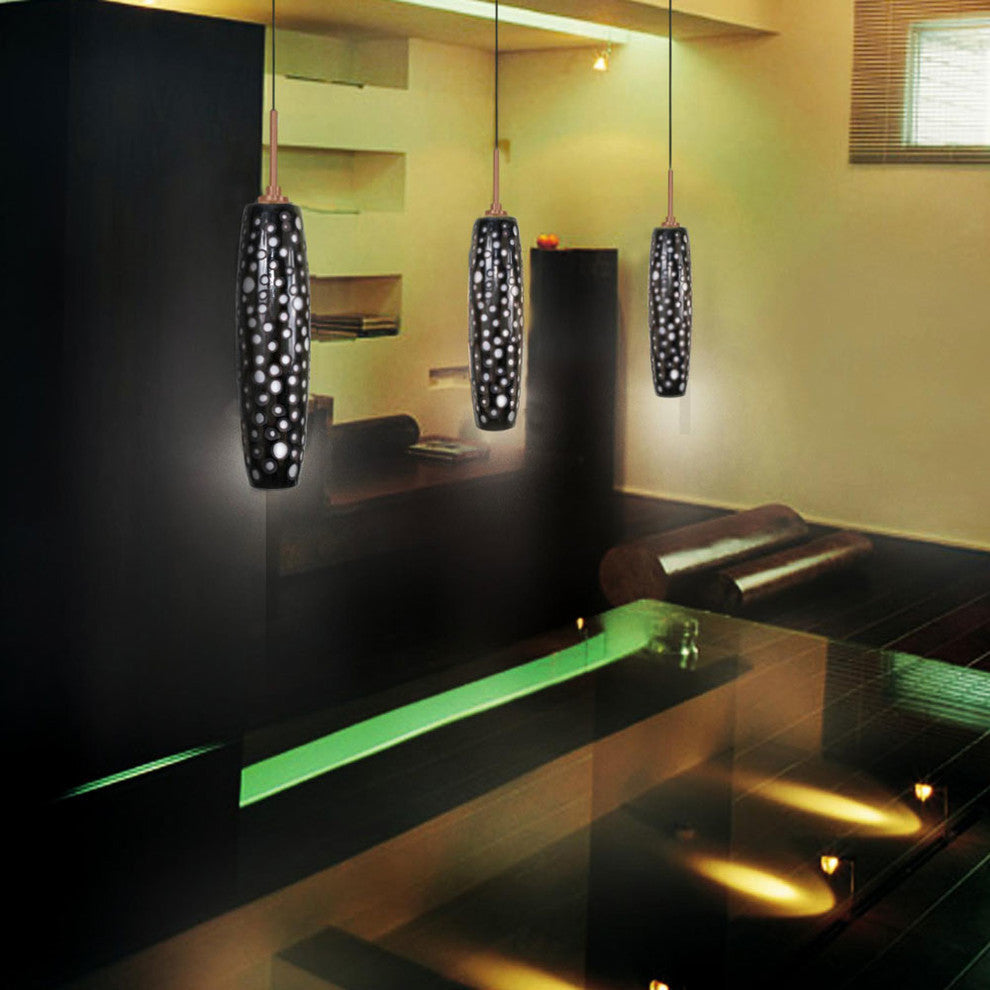 Light Low Voltage Pendant And Canopy Kit, Dense Circles Bronze, Dense Circles Br