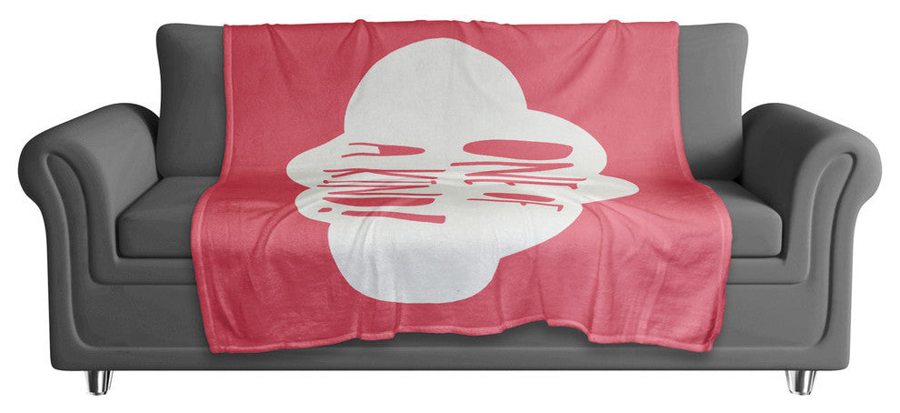 One of a Kind Red Cloud 50x60 Coral Fleece Blanket