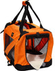 Folding Zippered Vista View House Pet Crate, Orange, Small