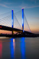 Indian River Inlet Bridge 2 Night Photography Unframed Wall Art Print, 24" X 36"