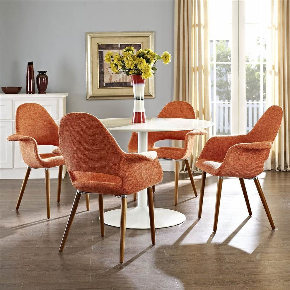 Modway Modway Aegis Dining Armchairs, Orange